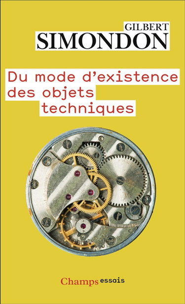 Couverture de Du mode d'existence des objets techniques