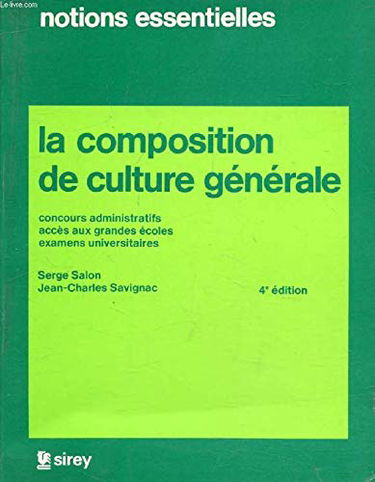 La composition de culture generale