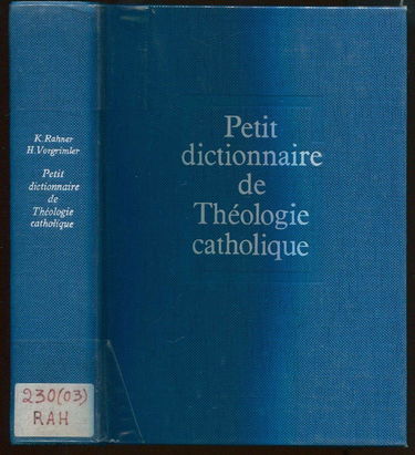 Petit dictionnaire de théologie catholique