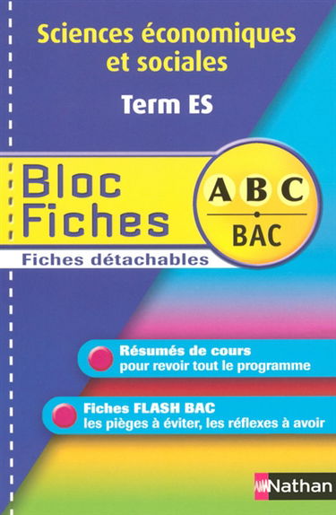 Sciences économiques et sociales term ES