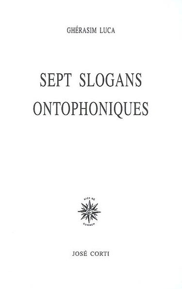 Sept slogans ontophoniques