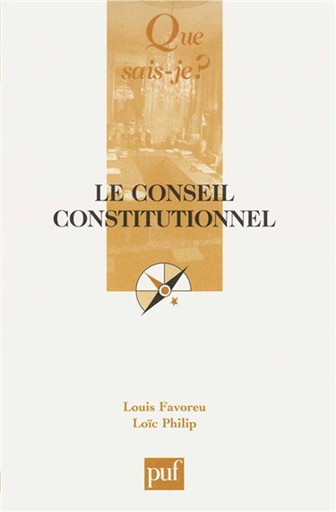 Couverture de Le Conseil constitutionnel