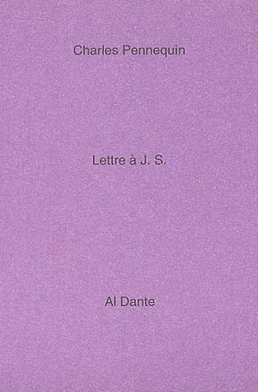 Lettre à J.S.