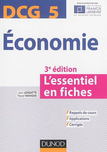 Economie, DCG 5 : l'essentiel en fiches