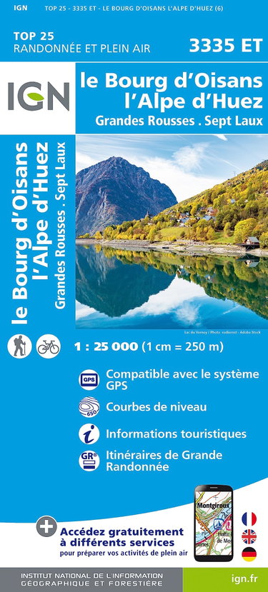 Couverture de 3335ET Bourg d'oisans l'alpe d'huez grandes rousses sept laux par Collectif
