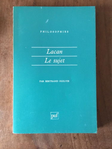 Lacan, la formation du concept de sujet, 1932-1949
