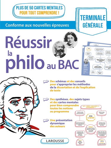 Réussir la philo au bac, terminale générale : conforme aux nouvelles épreuves : plus de 50 cartes mentales pour tout comprendre !