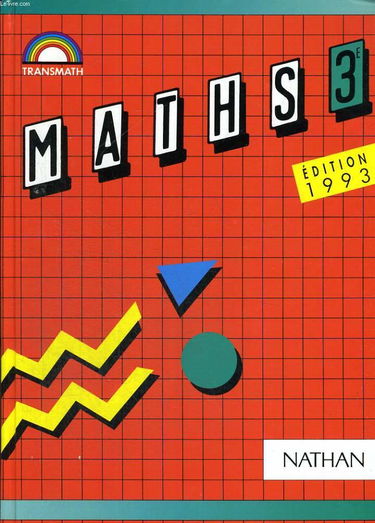 Maths : 3e, livre de l'élève