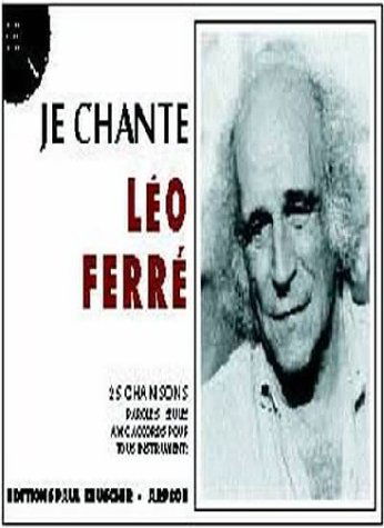 Partition : Je chante Ferre