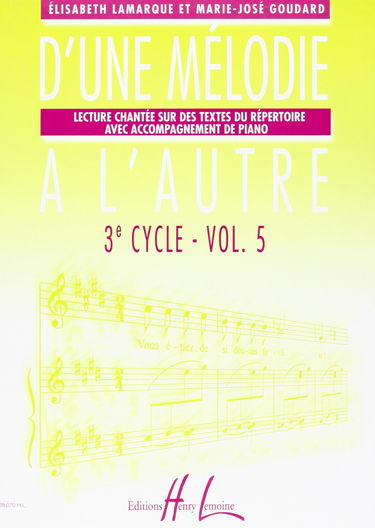 D'une mélodie à l'autre Volume 5