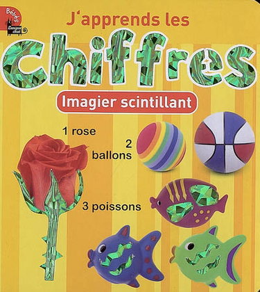 Couverture de J'apprends les chiffres : imagier scintillant par Collectif