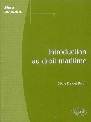 Introduction au droit maritime