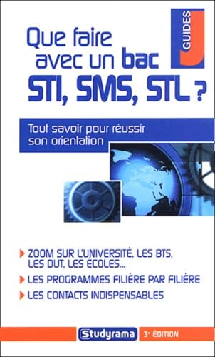 Que faire avec un bac STI, SMS, STL ?