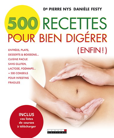 Couverture de 500 recettes pour bien digérer (enfin !)