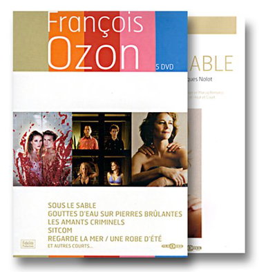 Couverture de Coffret François Ozon - Édition 5 DVD : Sous le sable / Regarde la mer & Une robe d'été / Sitcom / Gouttes d'eau sur pierres brûlantes / Les Amants criminels