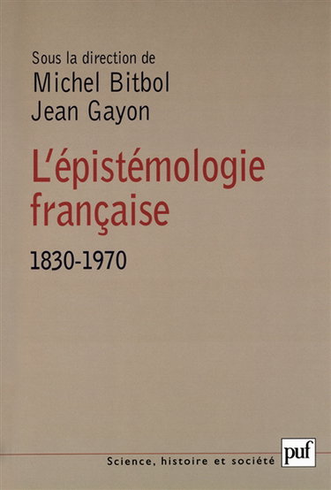 L'épistémologie française, 1830-1970