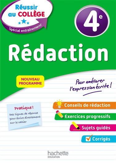Couverture de Rédaction 4e : nouveau programme