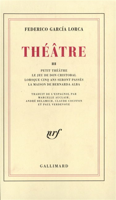 Théâtre. Vol. 1