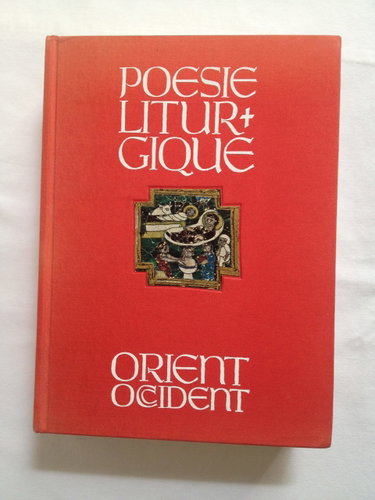 Couverture de Poesie liturgique, orient occident