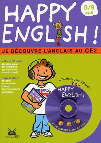 Happy english : Je découvre l'Anglais au CE2 (1 livre + 1 CD audio)