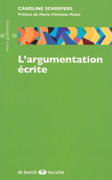 L'argumentation écrite