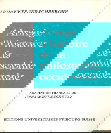 Abrégé d'histoire de la philosophie occidentale