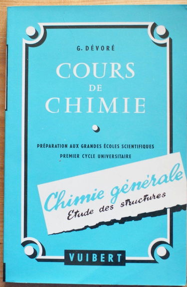 COURS DE CHIMIE, CHIMIE GENERALE, ETUDE DES STRUCTURES