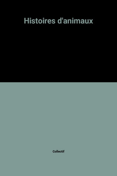 Couverture de Histoires d'animaux