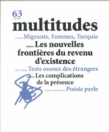 Multitudes N 63 les Nouvelles Frontieres du Revenu d'Existence Ete 2016
