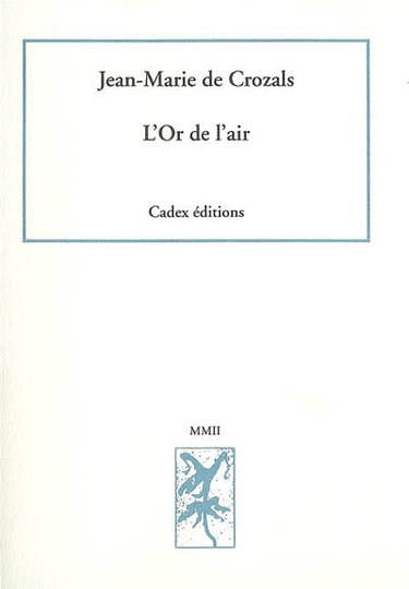 Couverture de L'or de l'air