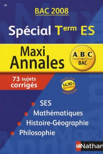Maxi annales terminale ES