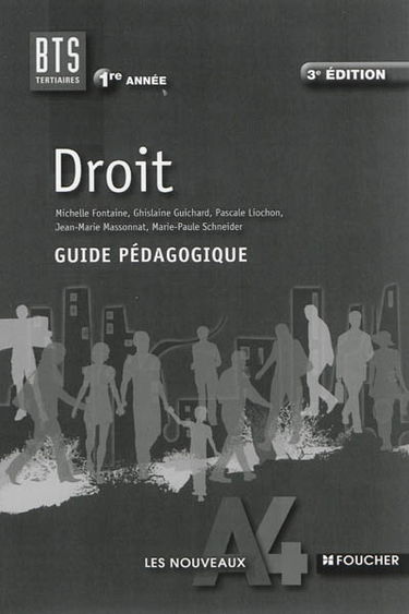Droit BTS tertiaires 1re année : guide pédagogique