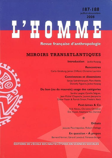 Homme (L'), n° 187-188. Miroirs transatlantiques