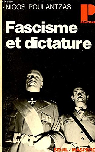 Couverture de Fascisme et dictature