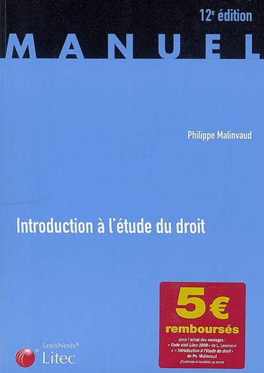 Introduction à l'étude du droit