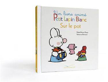 Petit Lapin blanc sur le pot : un livre animé