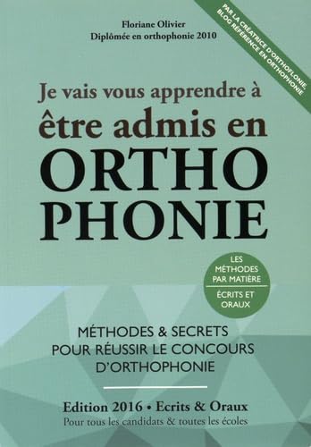 Je vais vous apprendre à être admis en orthophonie