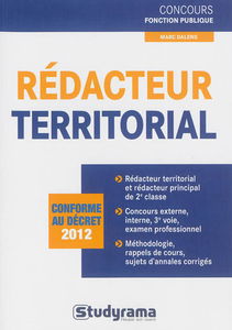 Rédacteur territorial : conforme au décret 2012