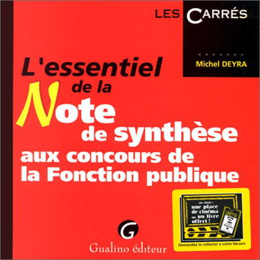 L'essentiel de la Note de synthèse aux concours de la Fonction publique