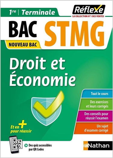 Couverture de Droit et économie, bac STMG 1re, terminale : nouveau bac par Olivia Lenormand