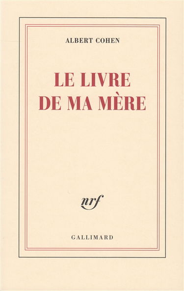 Le livre de ma mère