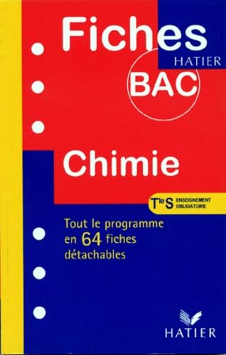 Fiches bac chimie, terminale S, enseignement obligatoire