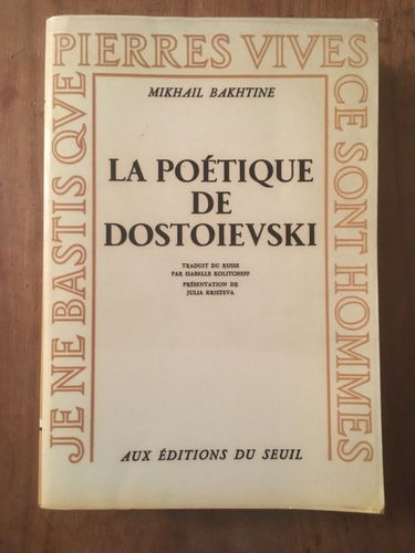 La poétique de Dostoïevski