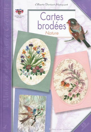 Cartes brodées : nature