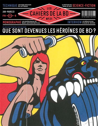 Couverture de Les cahiers de la BD, n° 21. Que sont devenues les héroïnes de BD ?