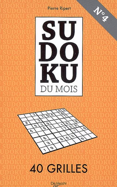 Sudoku du mois n° 4 : 40 grilles