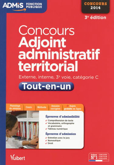 Couverture de Concours adjoint administratif territorial : tout-en-un : externe, interne, 3e voie, catégorie C par Olivier Bellégo