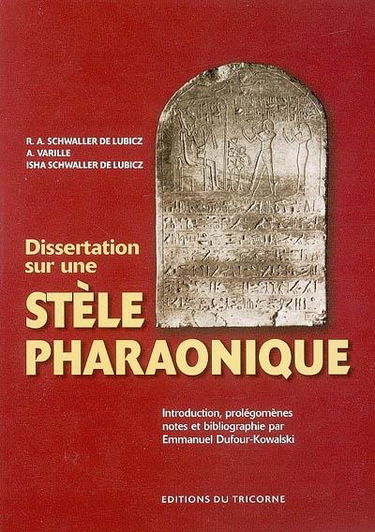 Dissertation sur une stèle pharaonique