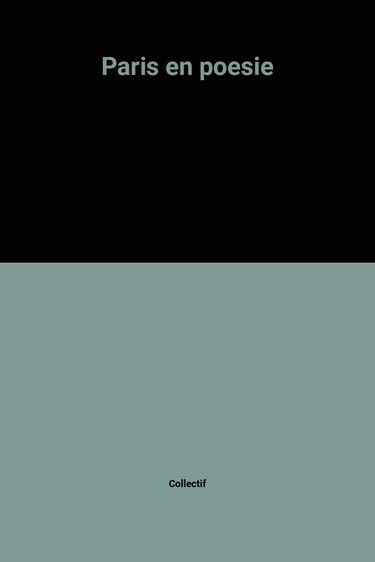 Paris en poésie