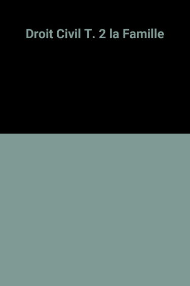 Droit civil / la famille